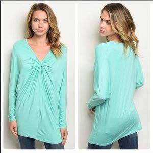 Mint knotted-top